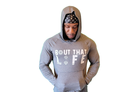 Thin Hoodie: Bout That Life (Grey)